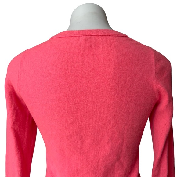 J. Crew Factory Coral Cashmere Sweater, Sz M - Picture 8 of 14